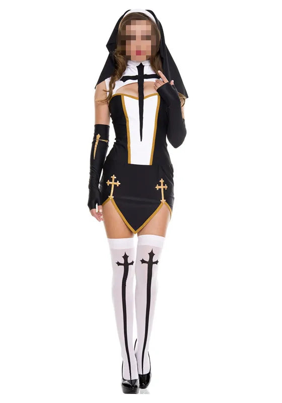 Sexy Nun Cosplay Costume