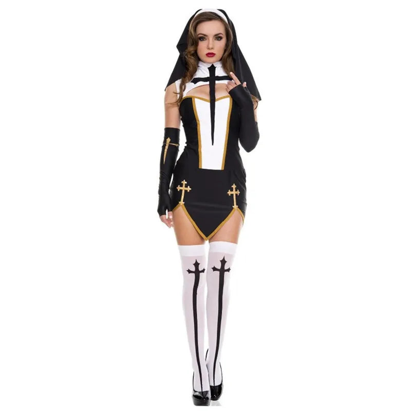 Sexy Nun Cosplay Costume