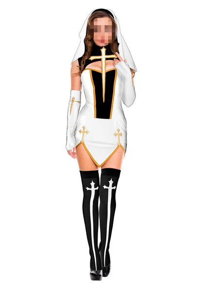 Sexy Nun Cosplay Costume