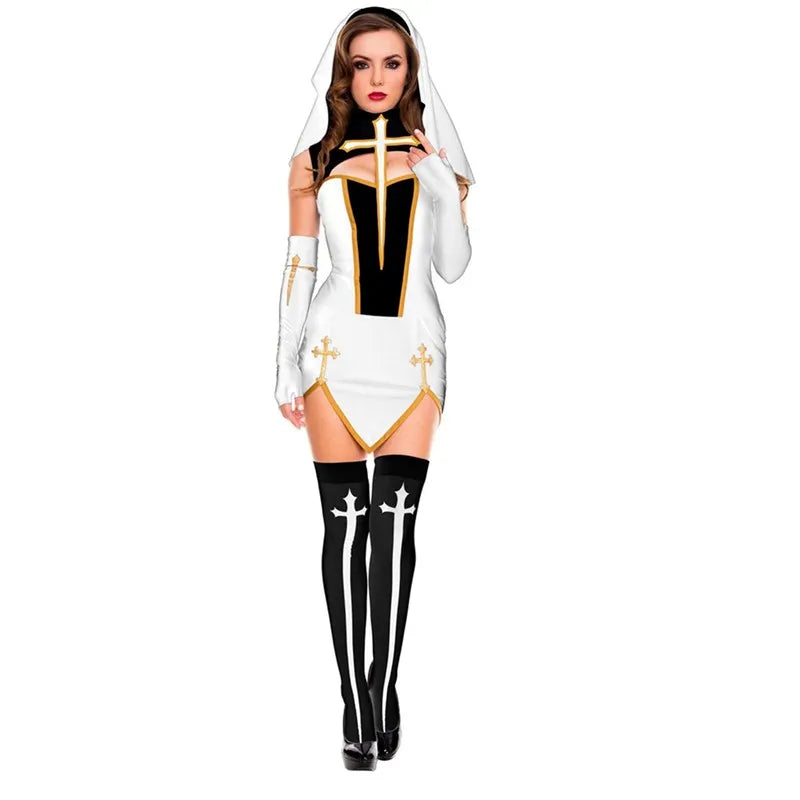 Sexy Nun Cosplay Costume