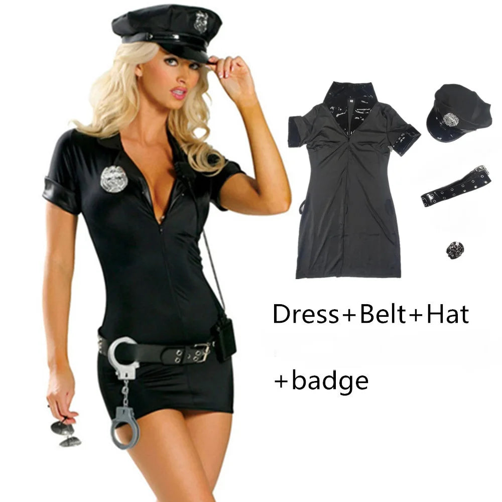 Sexy Policewoman Cosplay Costume