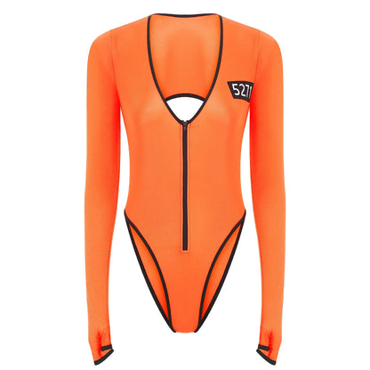 Women’s Prisoner Cosplay Jumpsuit