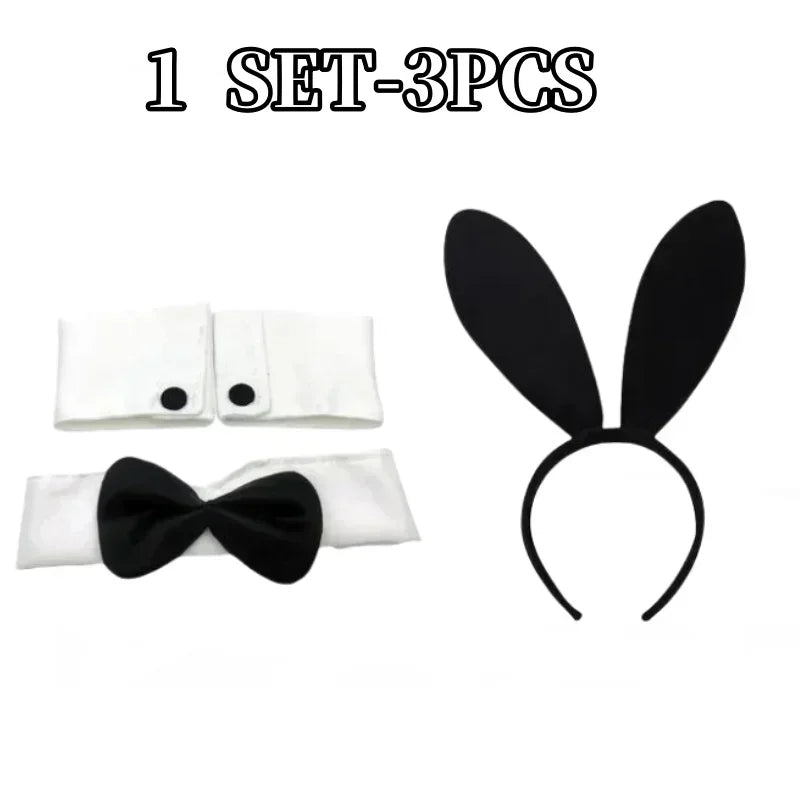Leather Bunny Ear Headband