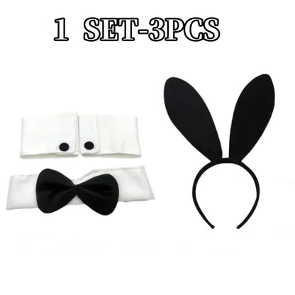 Leather Bunny Ear Headband