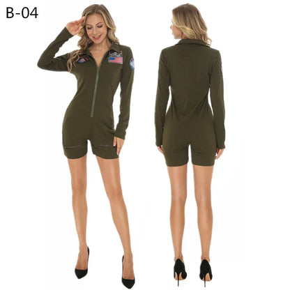 Military Pilot Cosplay Dress