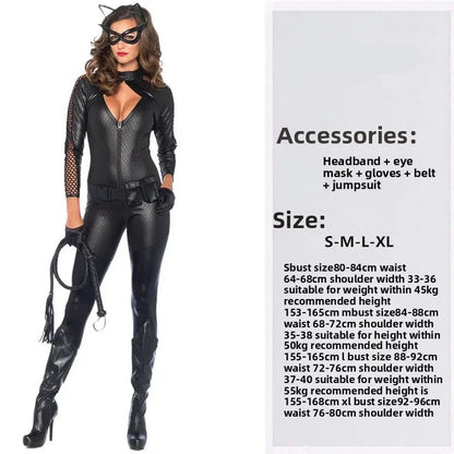 Sexy Catwoman Party Jumpsuit