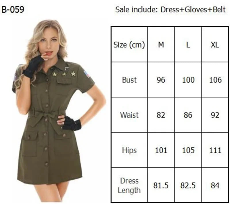 Military Pilot Cosplay Dress