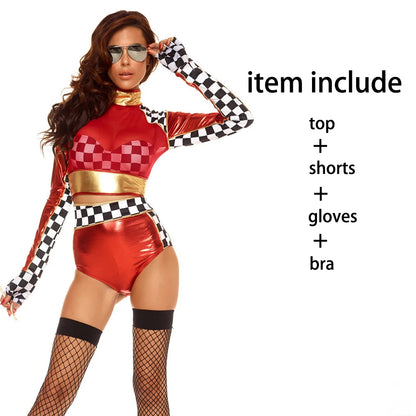 Sexy Race Car Driver Cosplay Costume