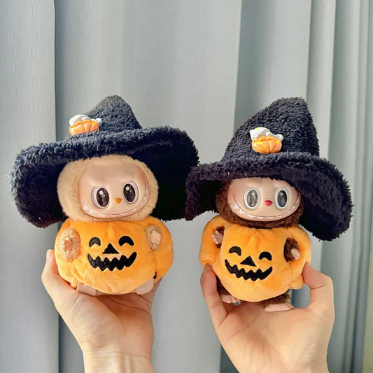 Labubu Doll Halloween Pumpkin Outfit with Hat