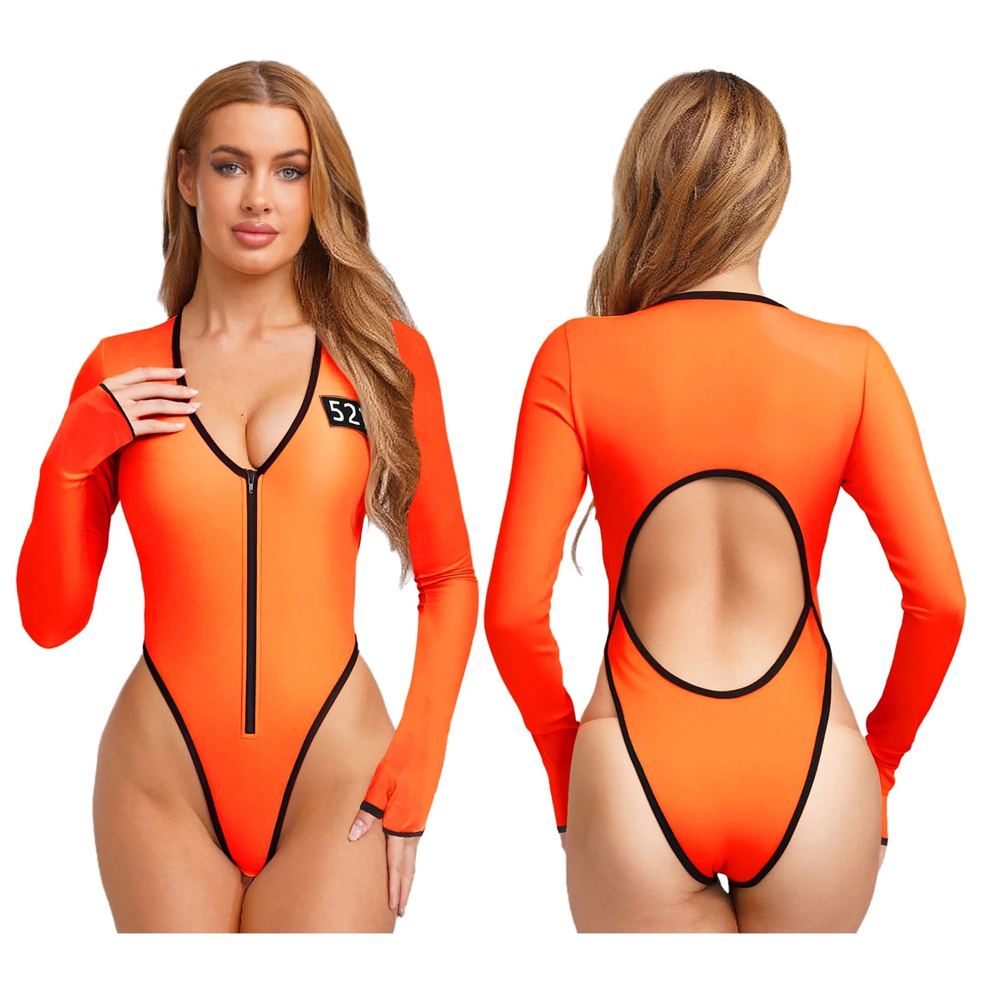 Women’s Prisoner Cosplay Jumpsuit