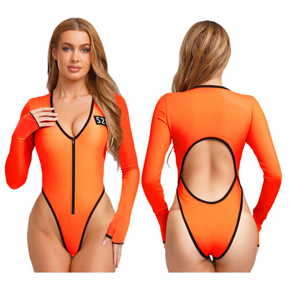 Women’s Prisoner Cosplay Jumpsuit