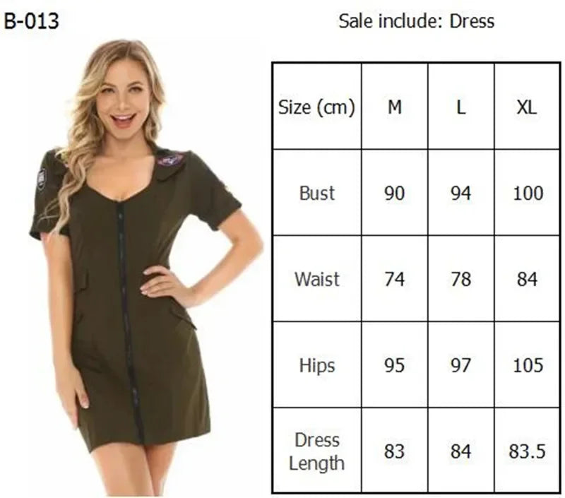 Military Pilot Cosplay Dress
