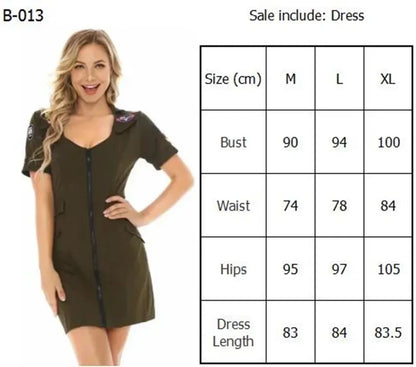 Military Pilot Cosplay Dress