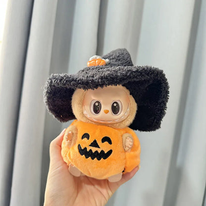 Labubu Doll Halloween Pumpkin Outfit with Hat