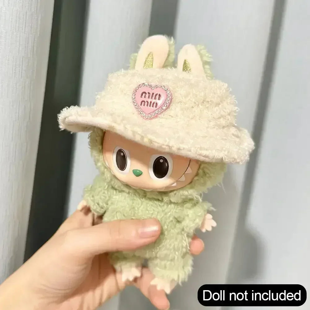 Pink White Striped Sweater for Labubu Doll