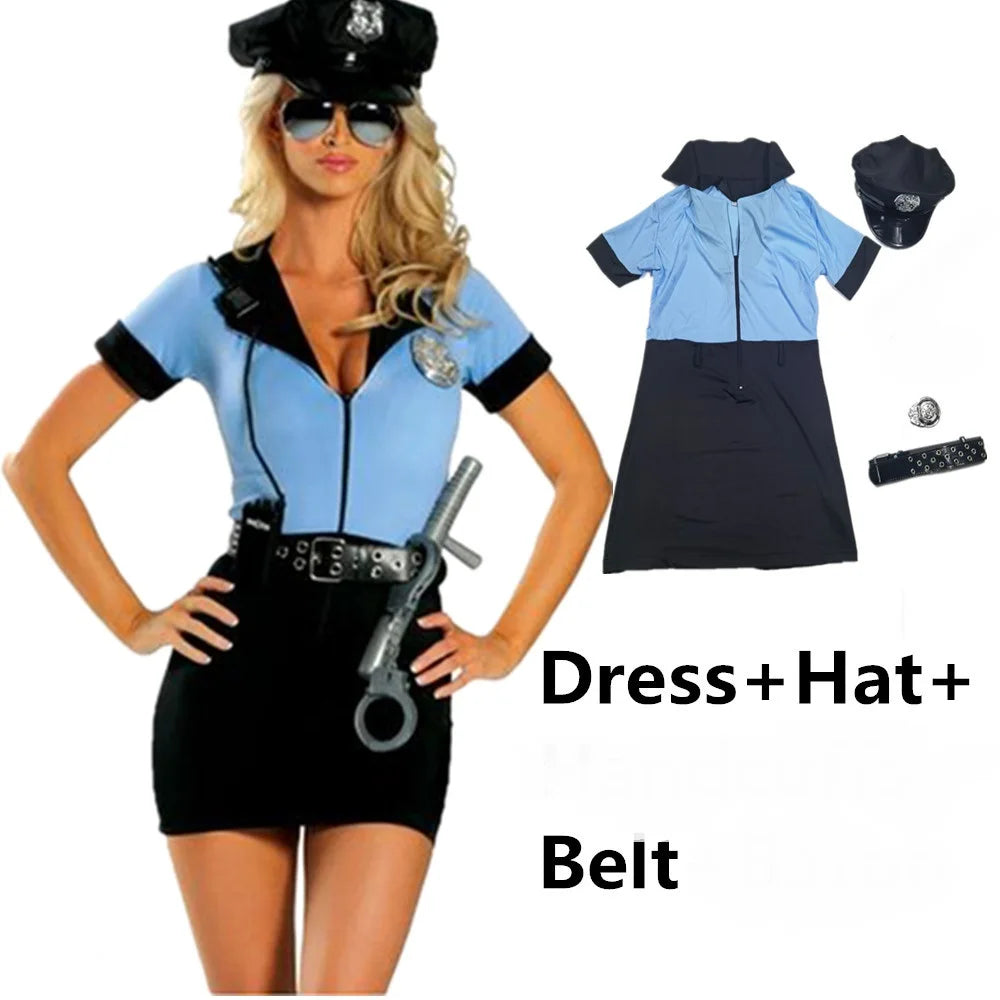 Sexy Policewoman Cosplay Costume