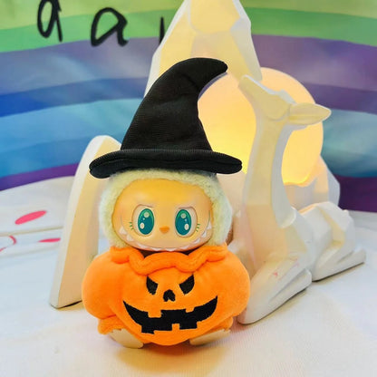Labubu Doll Halloween Pumpkin Outfit with Hat