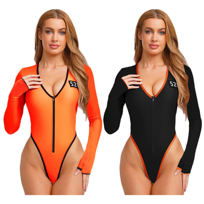 Women’s Prisoner Cosplay Jumpsuit