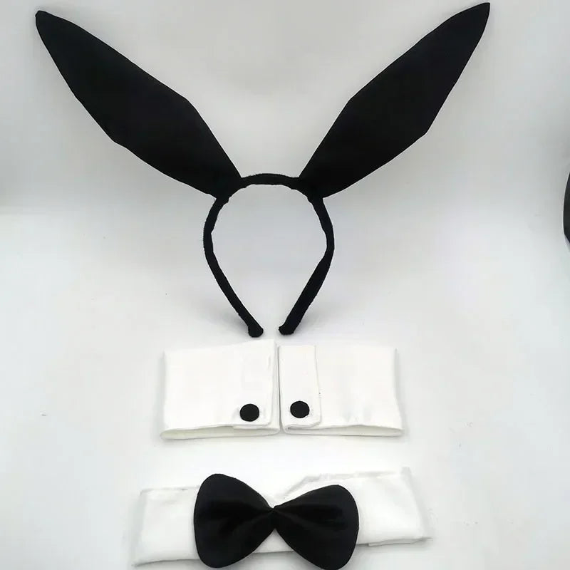 Leather Bunny Ear Headband