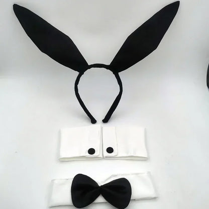 Leather Bunny Ear Headband