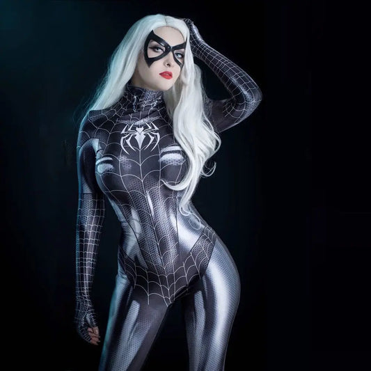 Sexy Black Cat Superhero Jumpsuit
