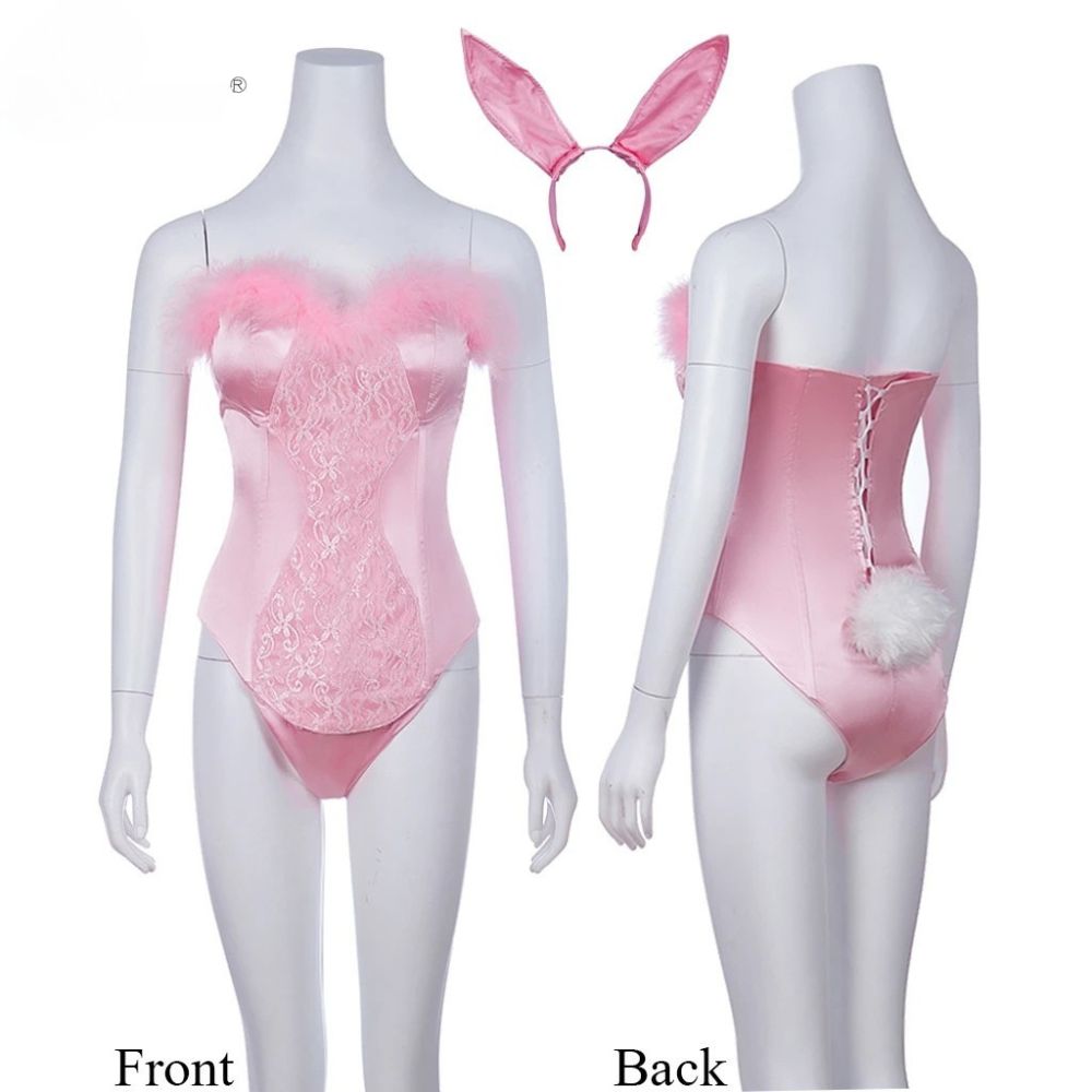Elle Woods Pink Bunny Cosplay Costume
