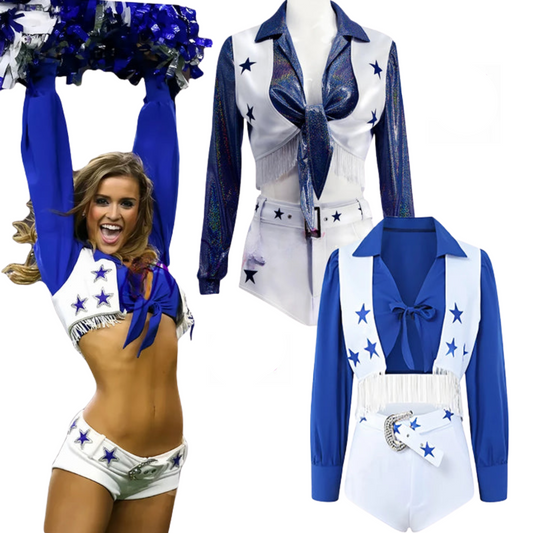 Sexy Dallas-Style Cheerleader Costume