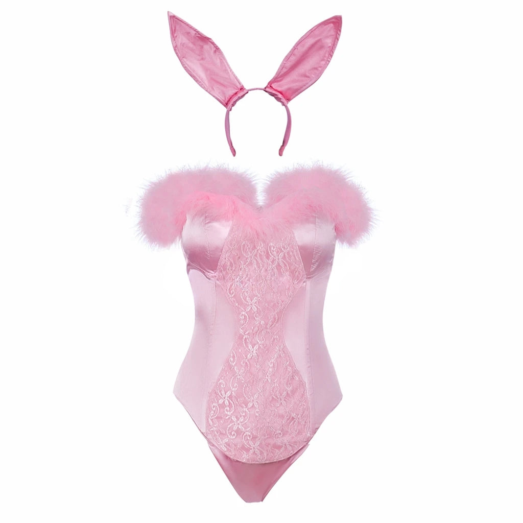 Elle Woods Pink Bunny Cosplay Costume